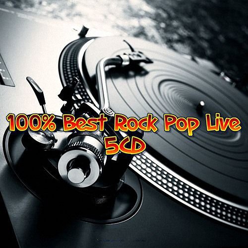 VA - 100% Best Rock Pop Live (5CD) (2020)